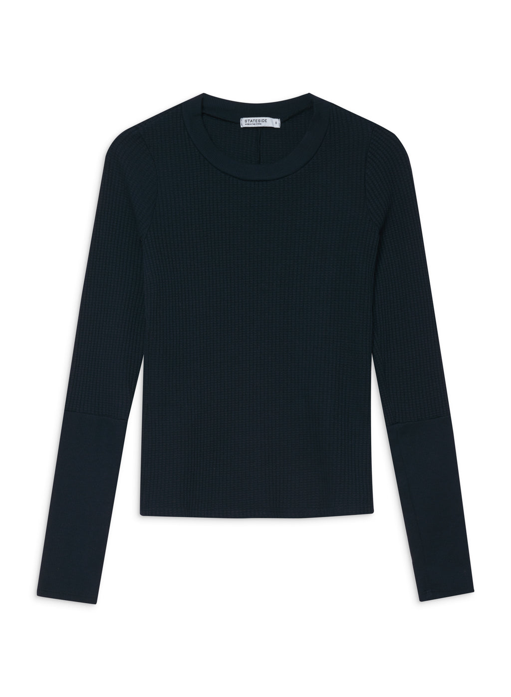 Luxe Thermal Long Sleeve Scoop Neck in New Navy