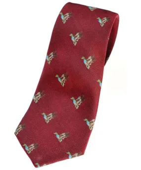 Men's Alan Paine Ripon Silk Tie - Duck Design