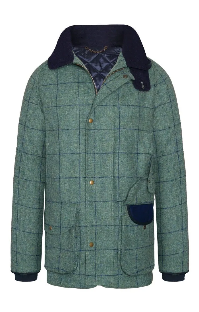 Men's British Saxony Tweed Waterproof Sporting Coat