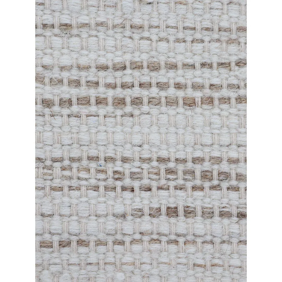 Mona Handwoven Wool and Cotton Cream Rug