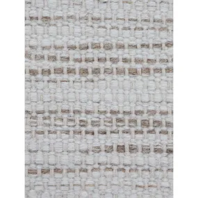 Mona Handwoven Wool and Cotton Cream Rug