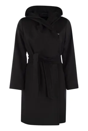 NEWMANG - WOOL COAT WITH HOOD