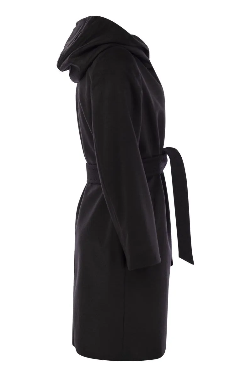 NEWMANG - WOOL COAT WITH HOOD