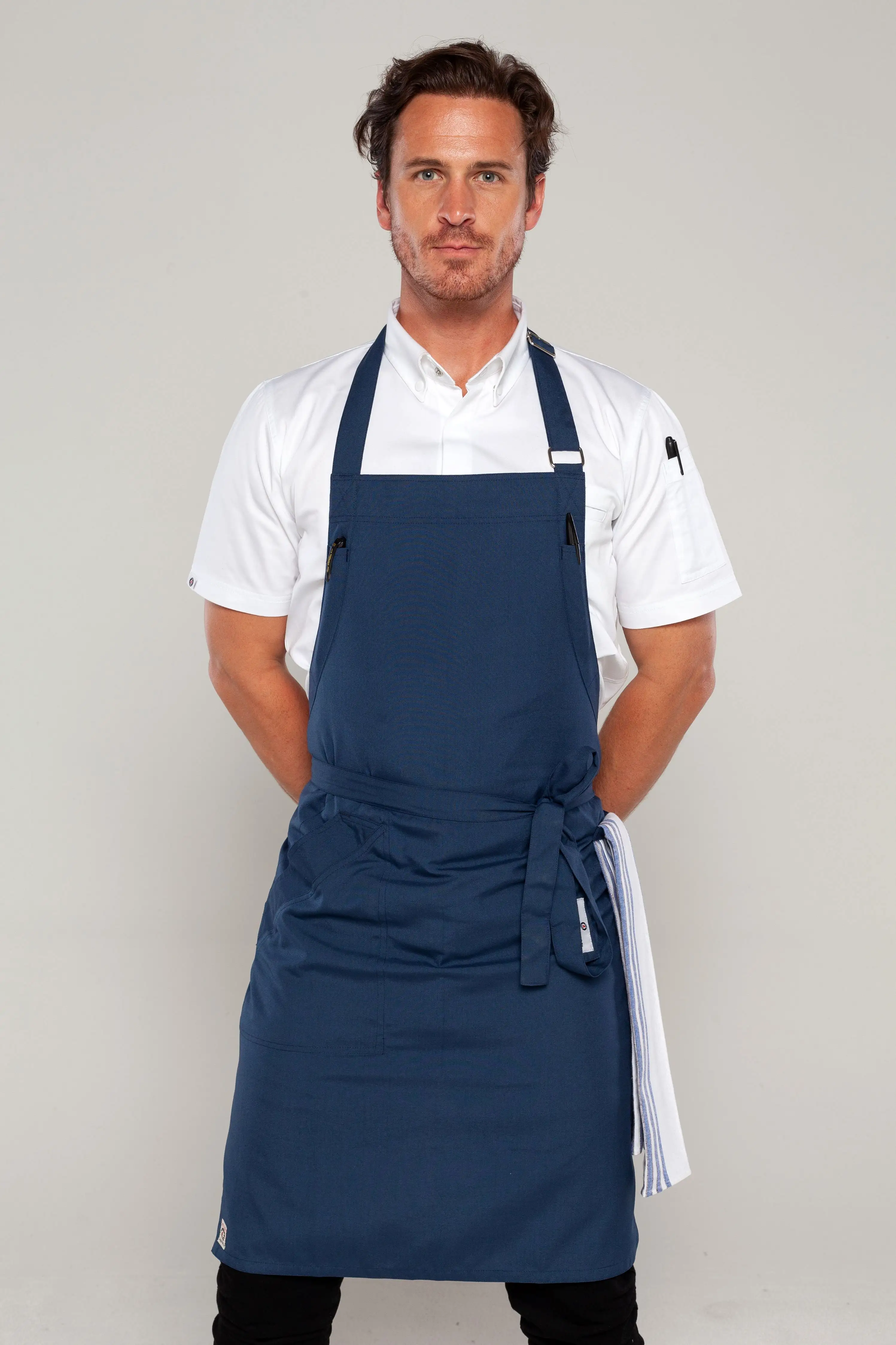 Niche Bluish Grey chef apron one size