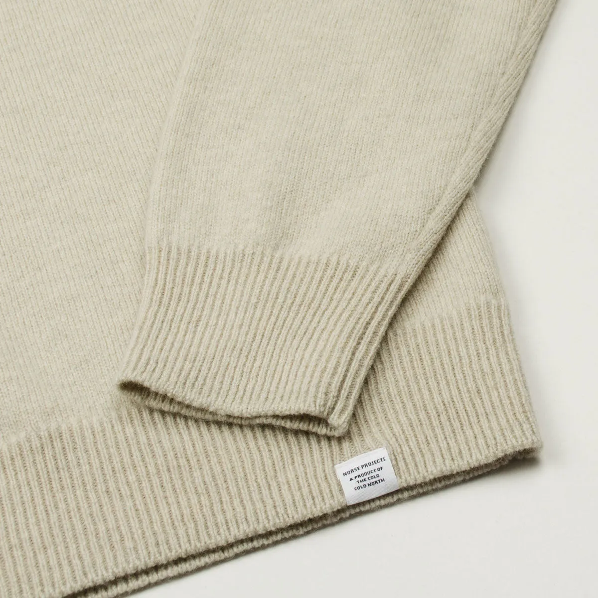 Norse Projects - Marco Merino Lambswool Polo - Oatmeal