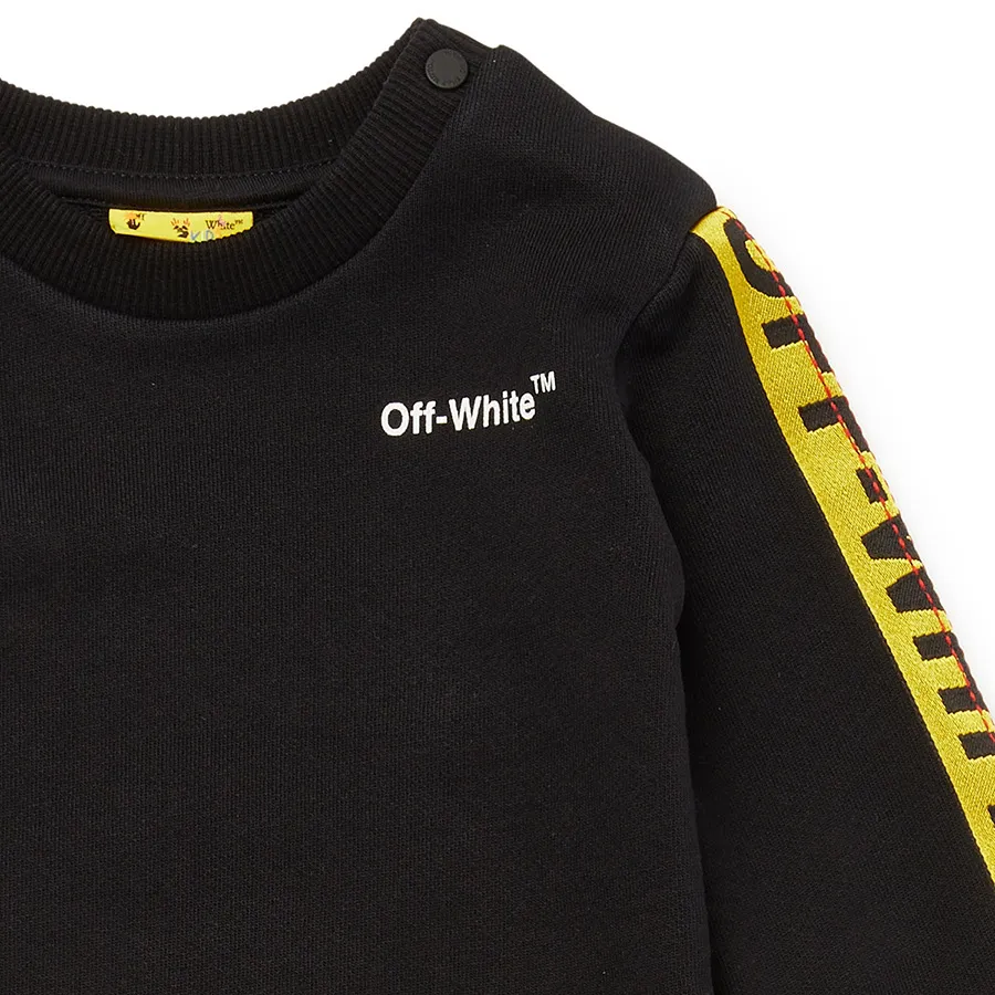 Off White Logo Industrial Sweat Set Black Yellow