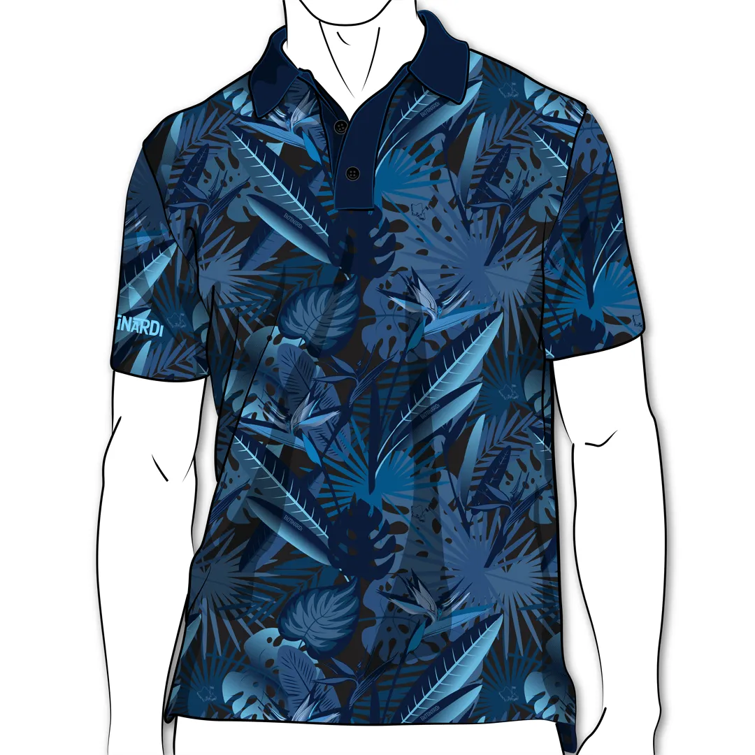 OGA X Bettinardi Tiki 24 - OGA Men's Polo - Tropical Blue