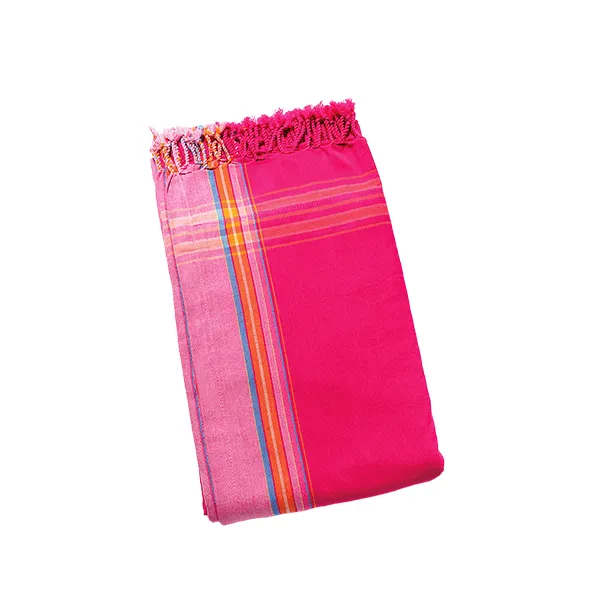 Pink Handwoven Cotton Kikoy Sarong /Wrap