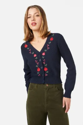 Pomegranate Embroidered Cardi