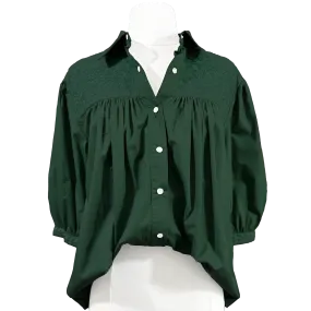 PRE-ORDER: Double Green Cowgirl Blouse (early August ship date)