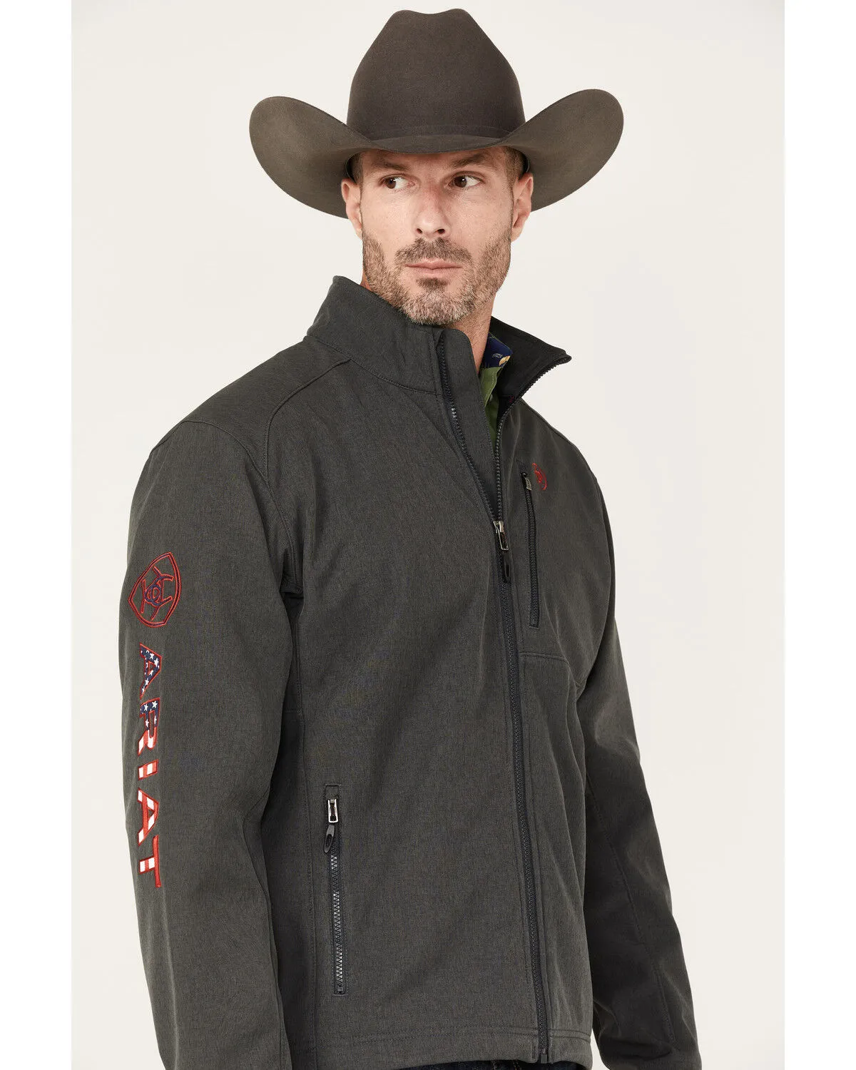 Product Name:  Ariat Men's Americana Logo 2.0 Zip-Front Softshell Jacket - Big