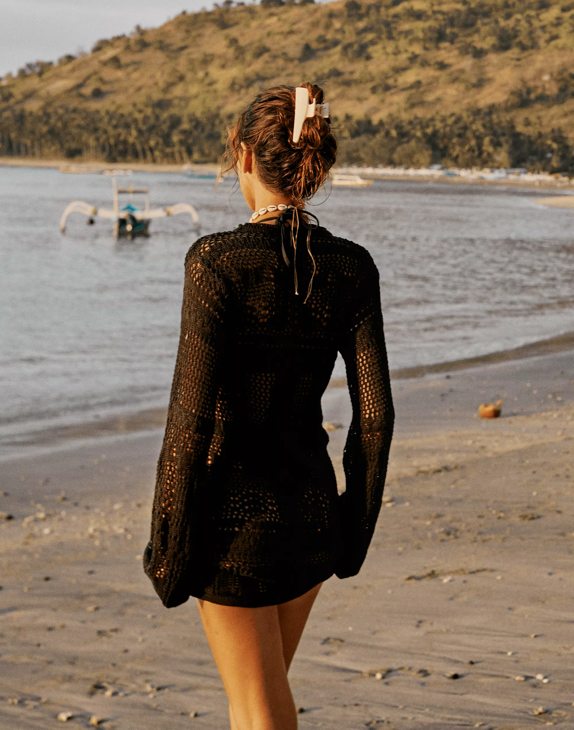 Quicksand Mini Dress (Black)