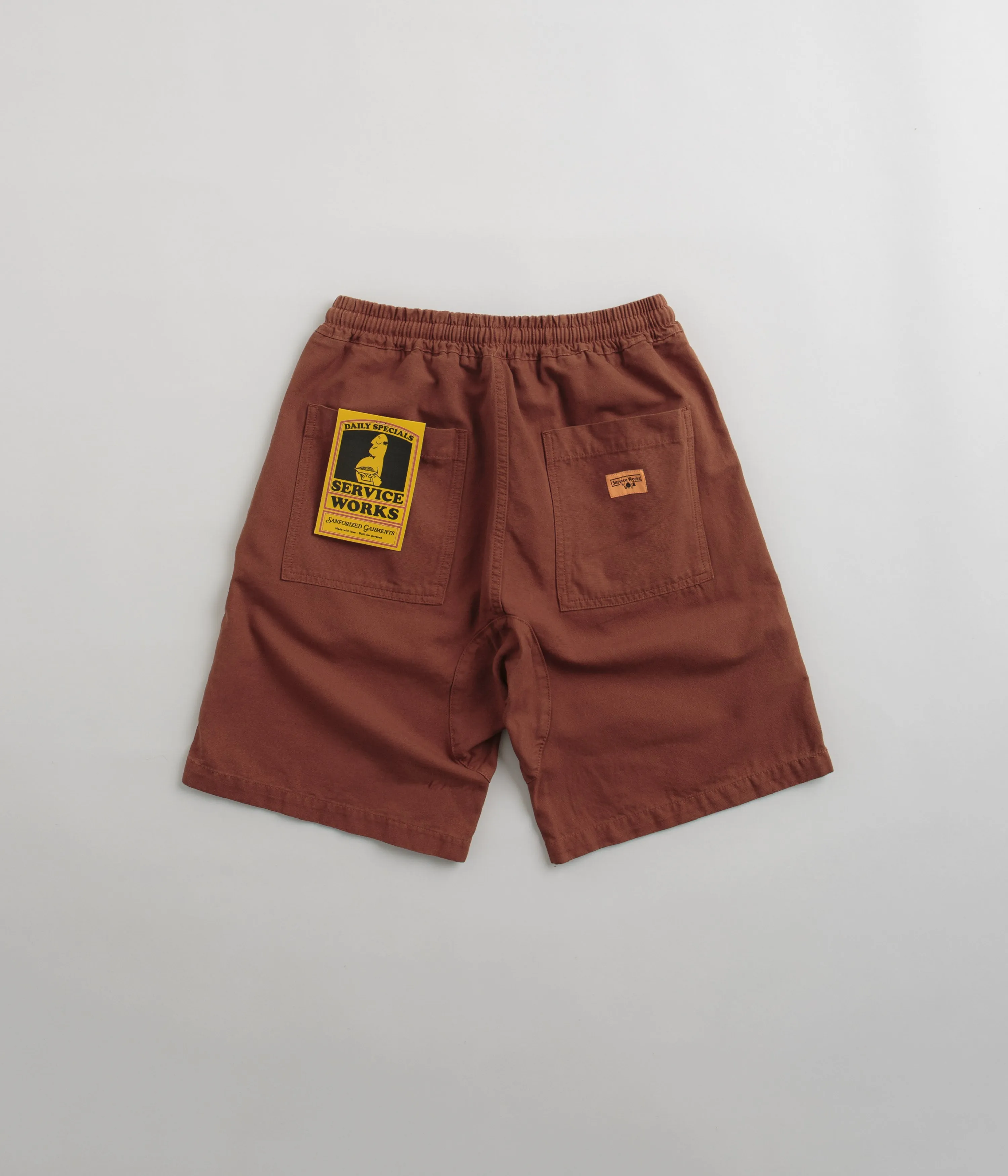 Service Works Classic Chef Shorts - Terracotta