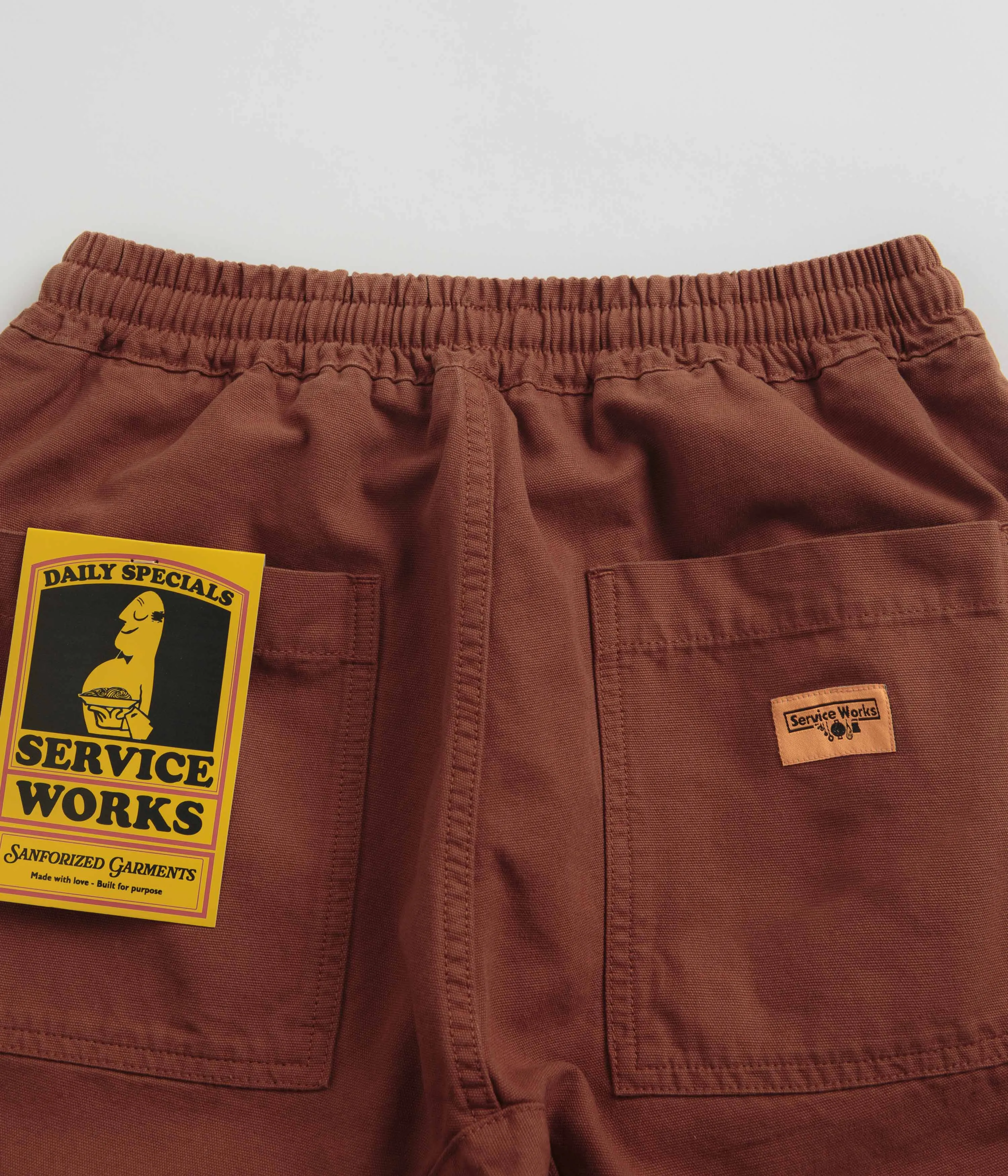 Service Works Classic Chef Shorts - Terracotta