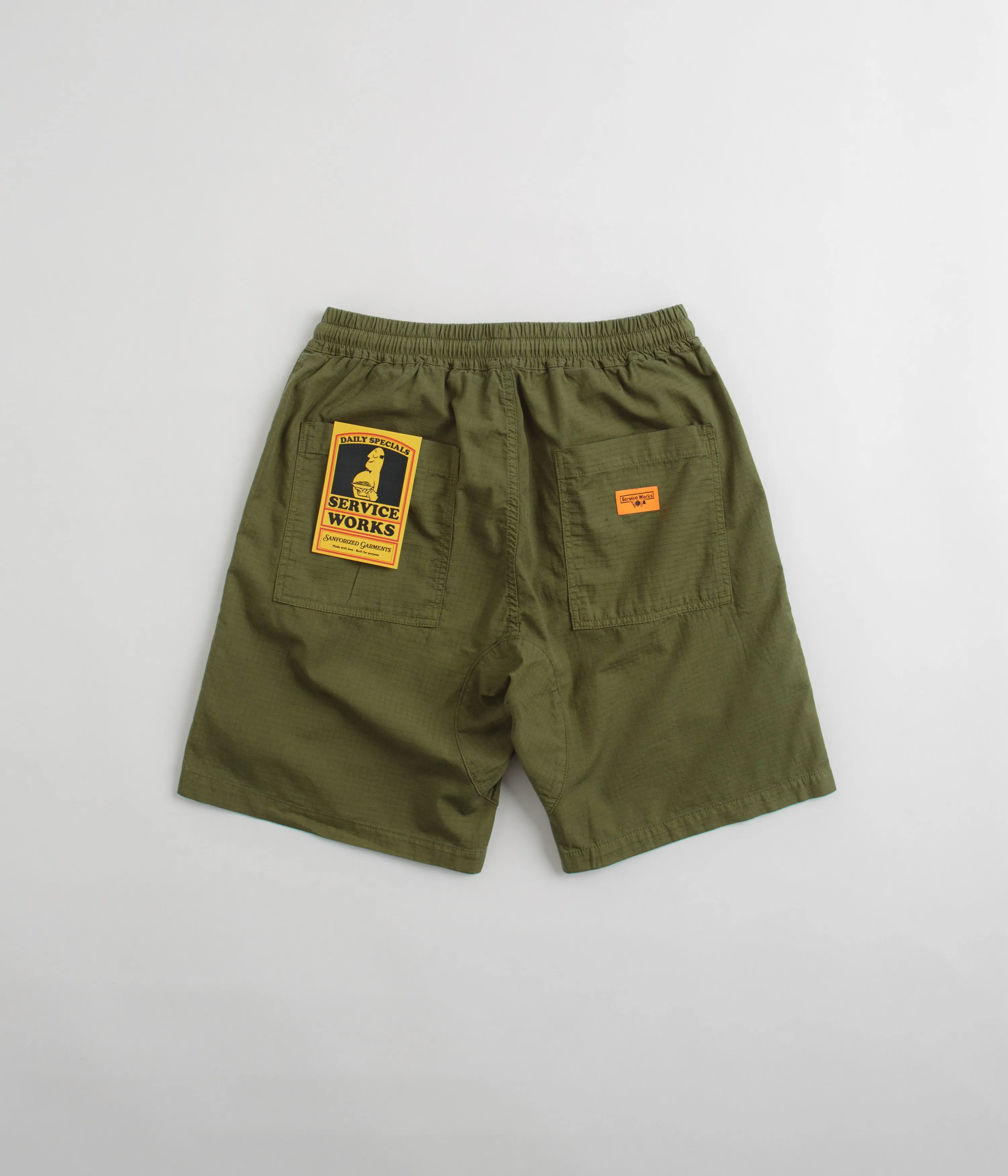 Service Works Ripstop Chef Shorts - Pesto