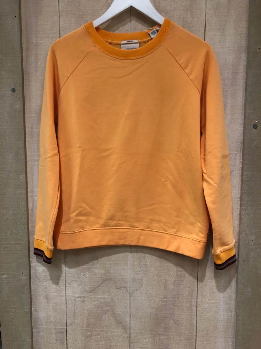 S&S Crew Sweat w Woven Cuff