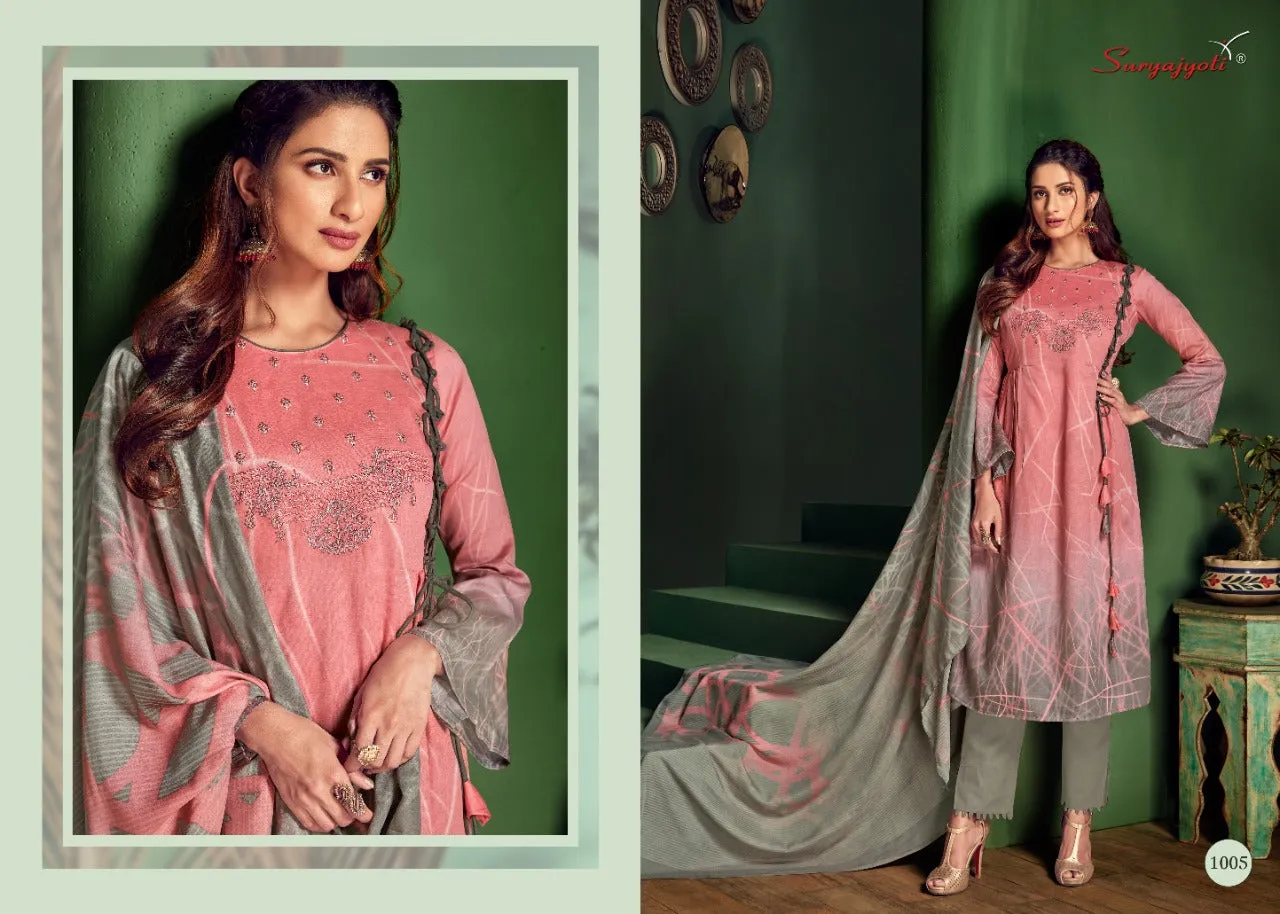 SURYAJYOTI SHADED VOL.1 SATIN COTTON DAILYWEAR DRESS MATERIAL