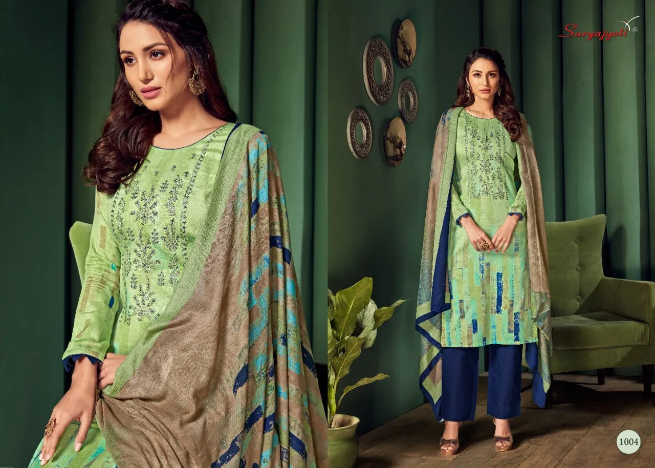 SURYAJYOTI SHADED VOL.1 SATIN COTTON DAILYWEAR DRESS MATERIAL