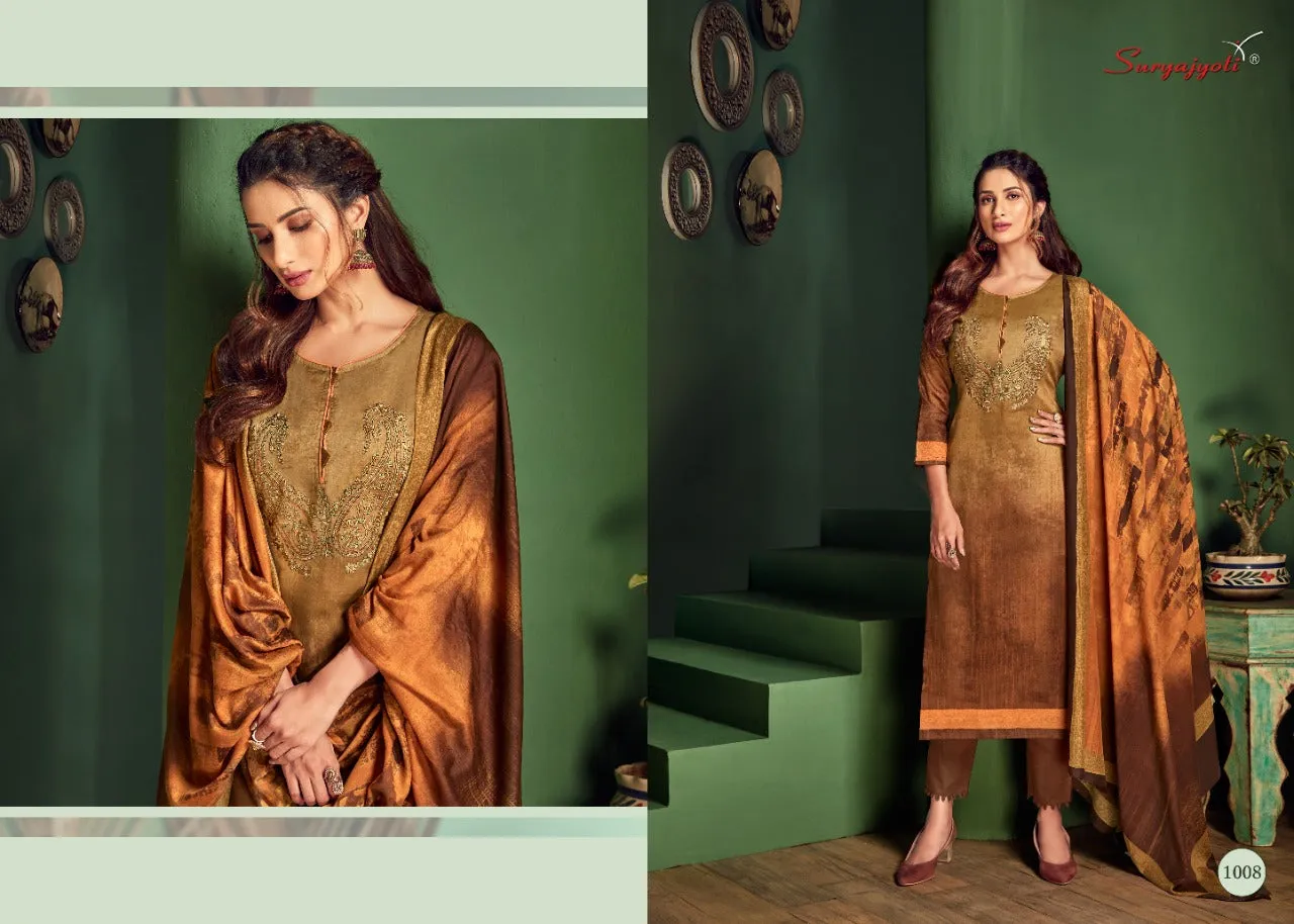 SURYAJYOTI SHADED VOL.1 SATIN COTTON DAILYWEAR DRESS MATERIAL