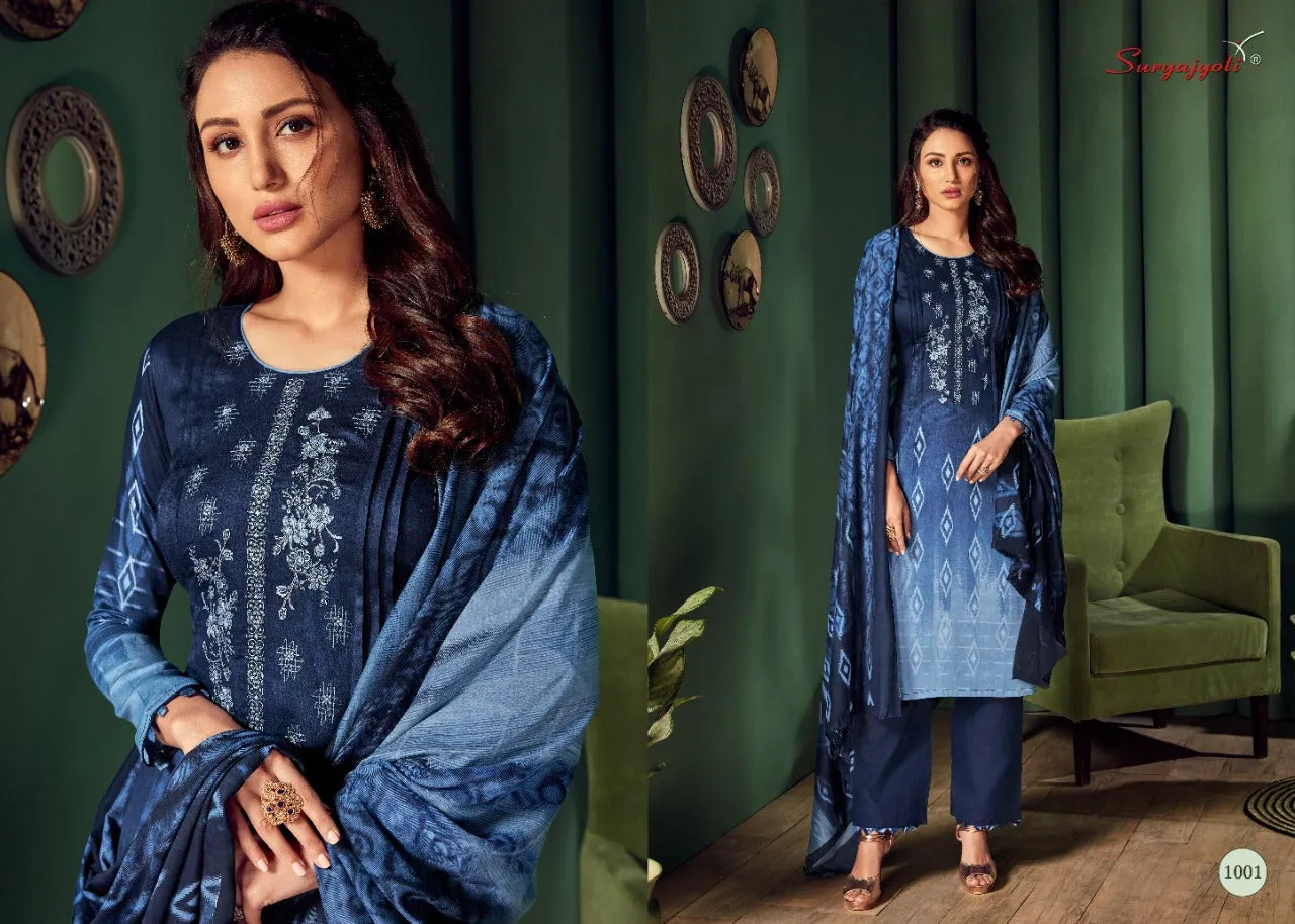 SURYAJYOTI SHADED VOL.1 SATIN COTTON DAILYWEAR DRESS MATERIAL