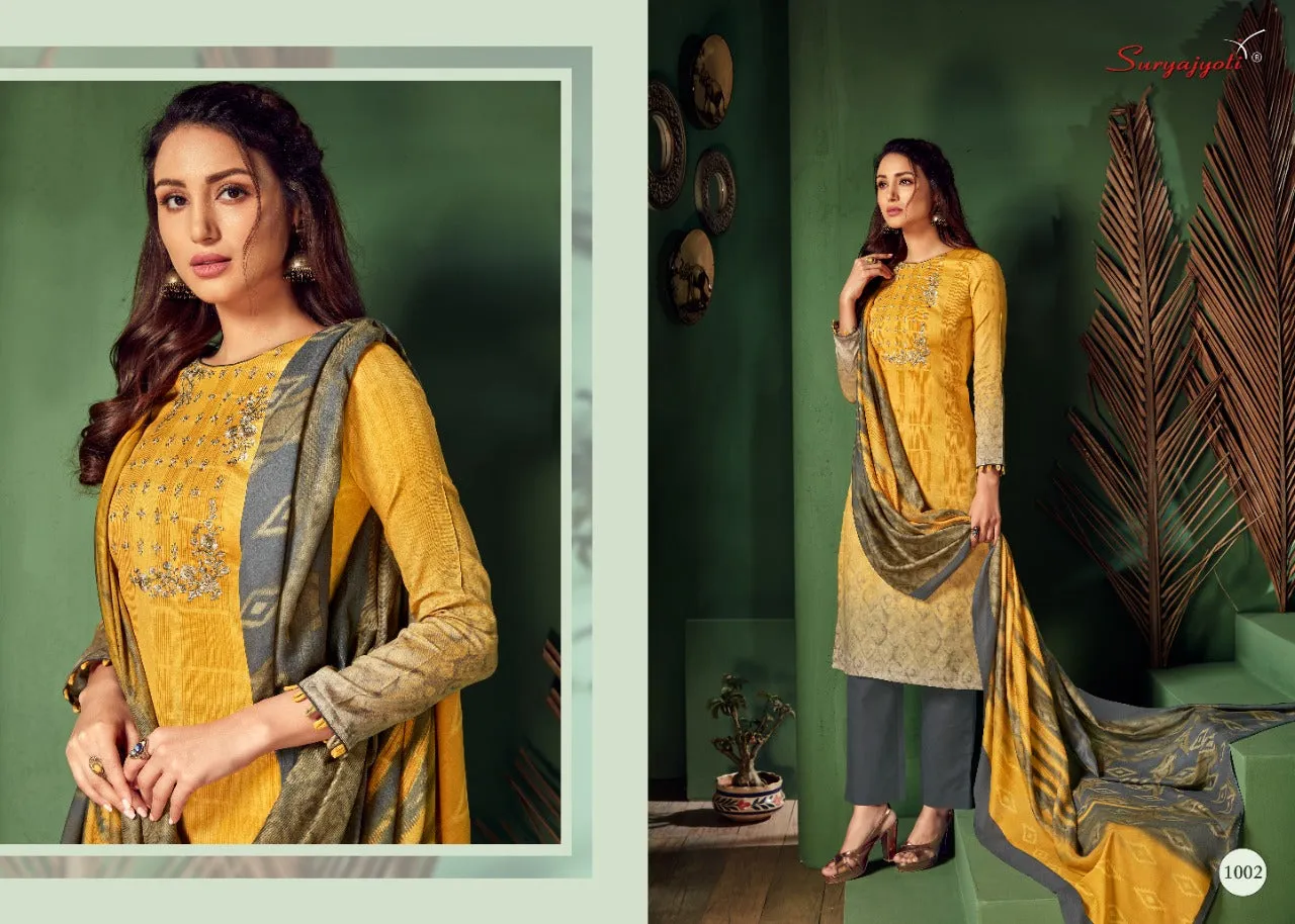 SURYAJYOTI SHADED VOL.1 SATIN COTTON DAILYWEAR DRESS MATERIAL