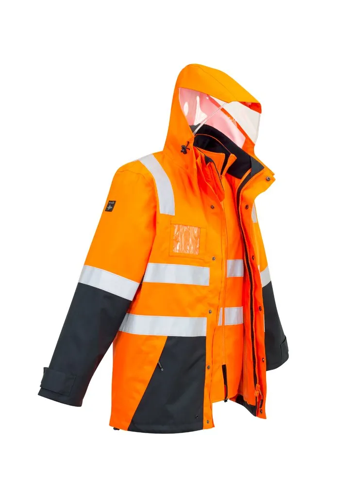 Syzmik Hi Vis Waterproof Jacket 4 in 1