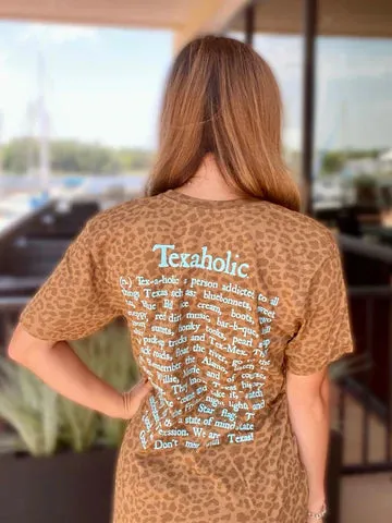 Texaholic Brown Leopard T-Shirt