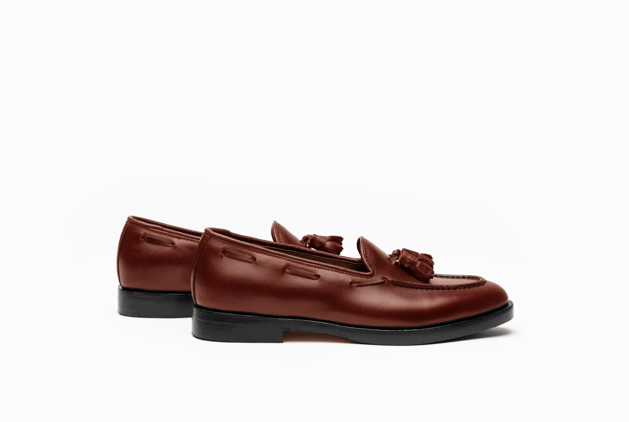 The Bonnie Tassel Loafers - Chestnut Brown