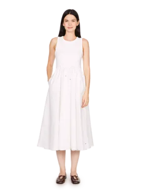 Tommy hilfiger  Midi Bi-Material Dress - White