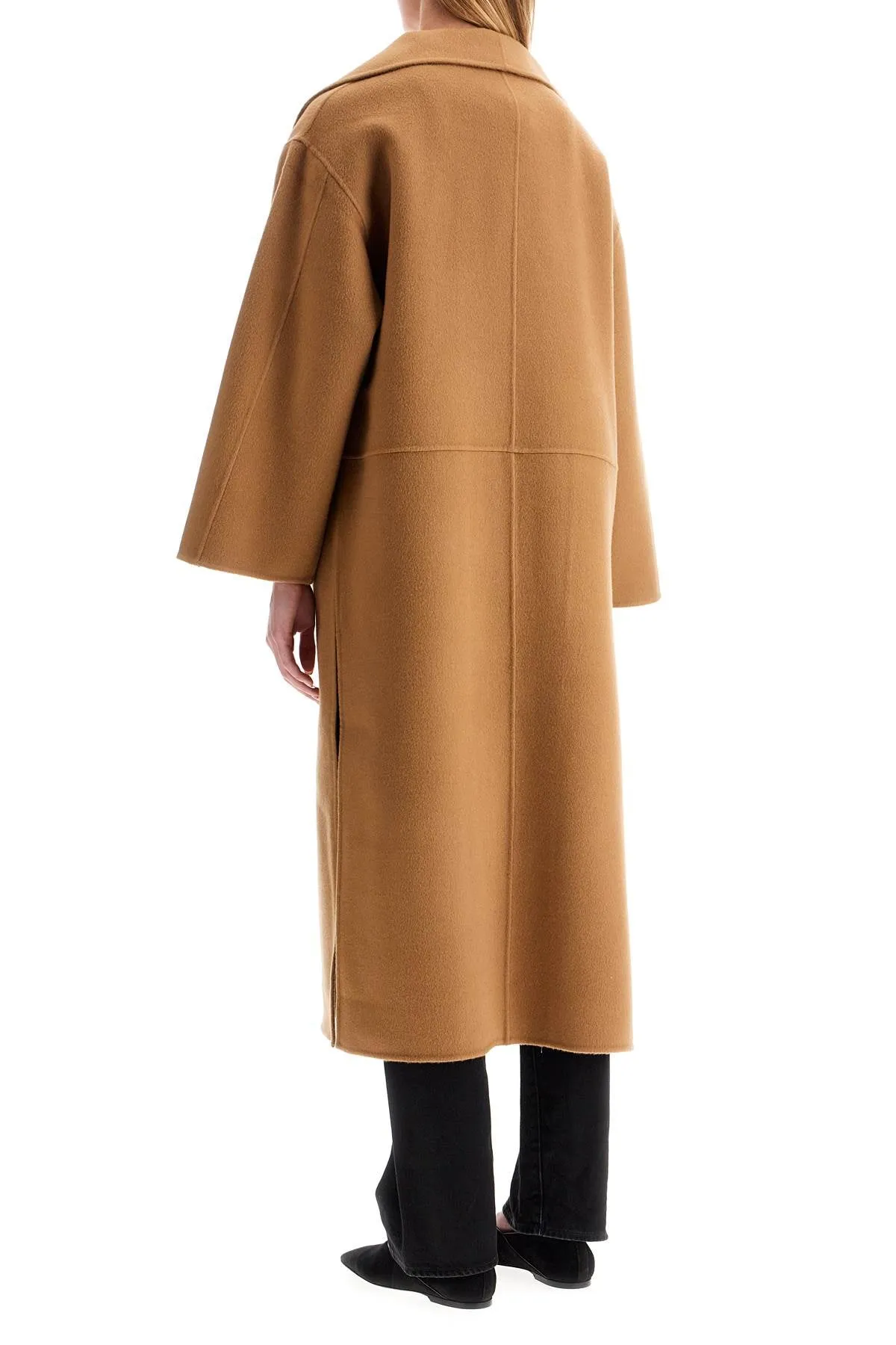 Toteme Signature Wool Cashmere Coat   Beige