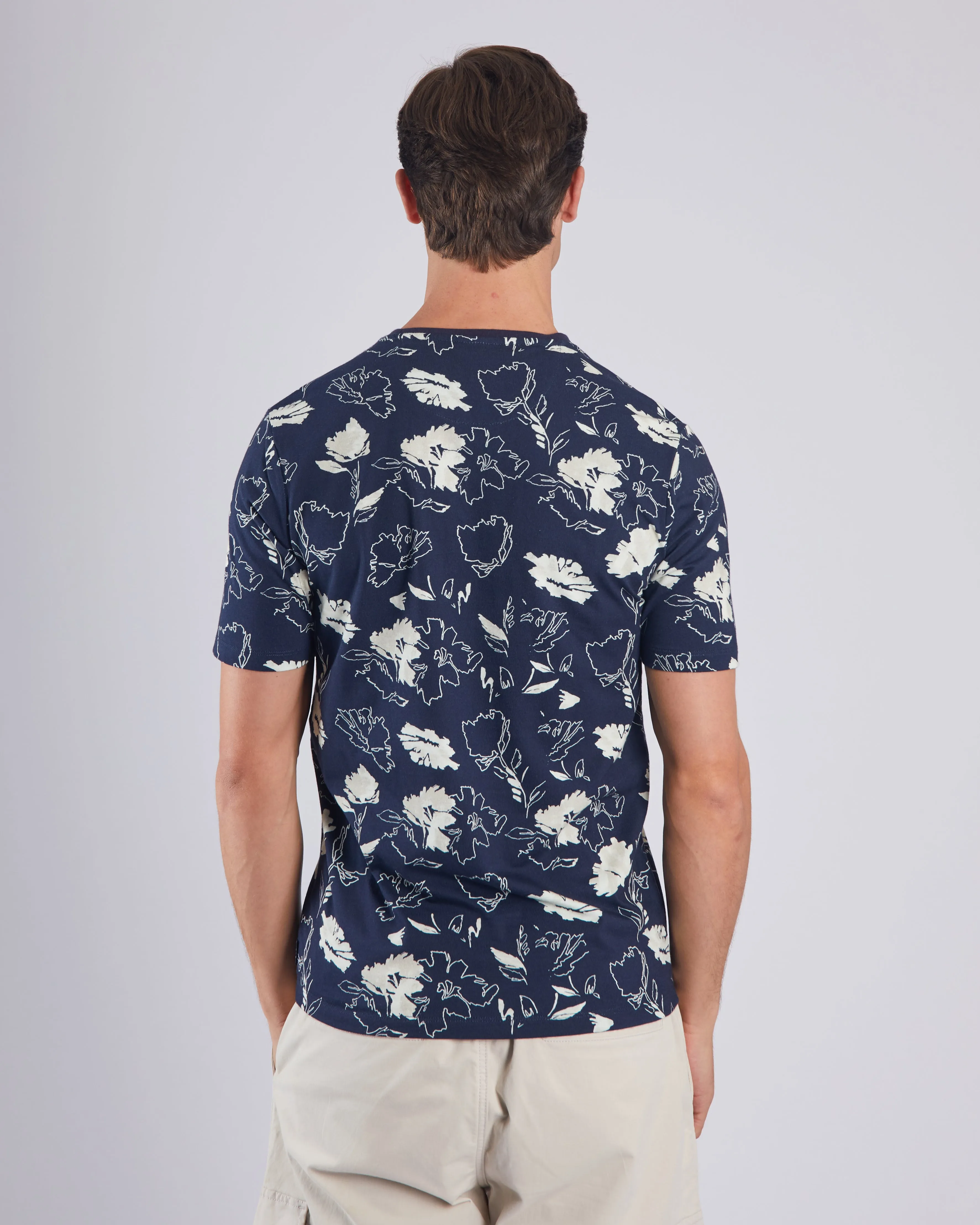 Wilder Tee Navy Print