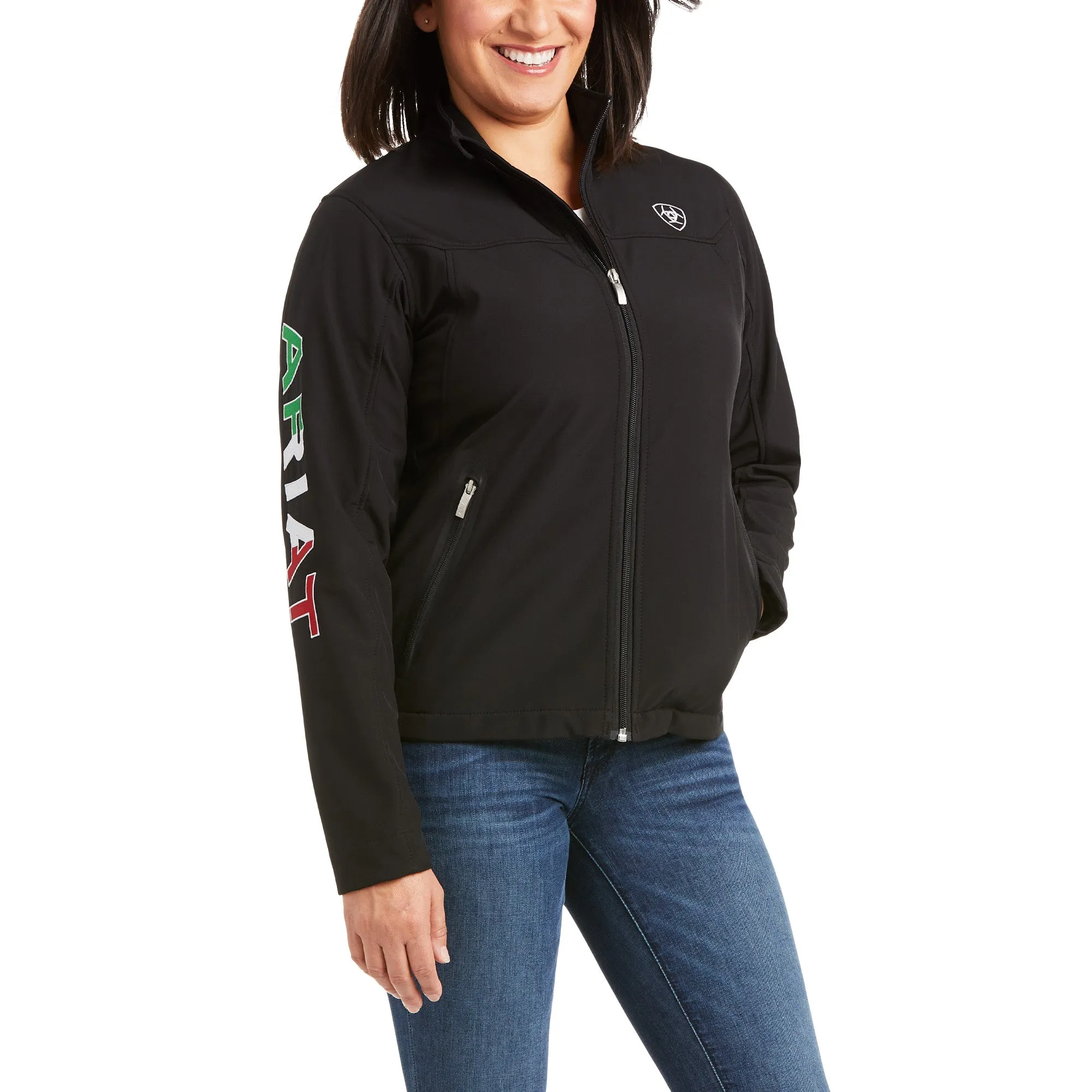 Women's Ariat Classic Team Mexico Softshell Water Resistant Jacket #10031428