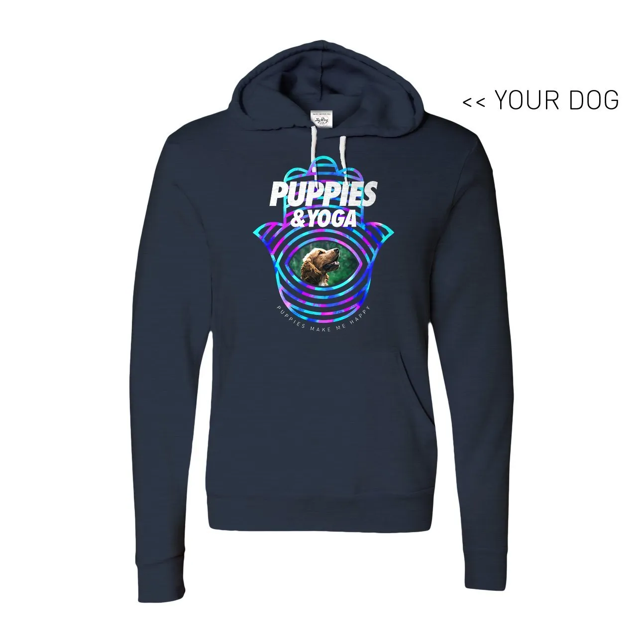 Your Dog Here - Your Dog and Yoga - Hoodie