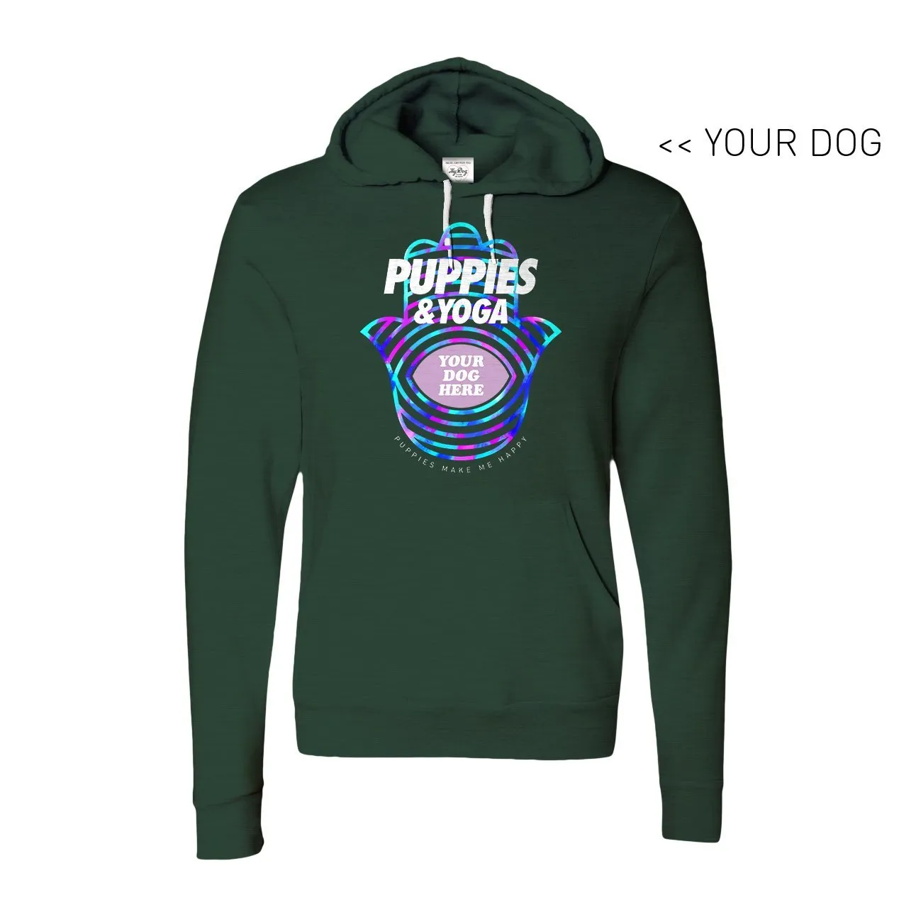 Your Dog Here - Your Dog and Yoga - Hoodie